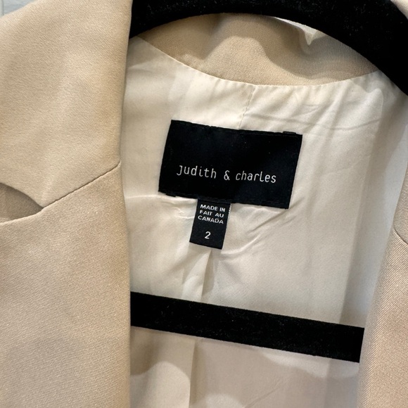 Beige Judith & Charles Silk Blazer - Picture 2 of 4